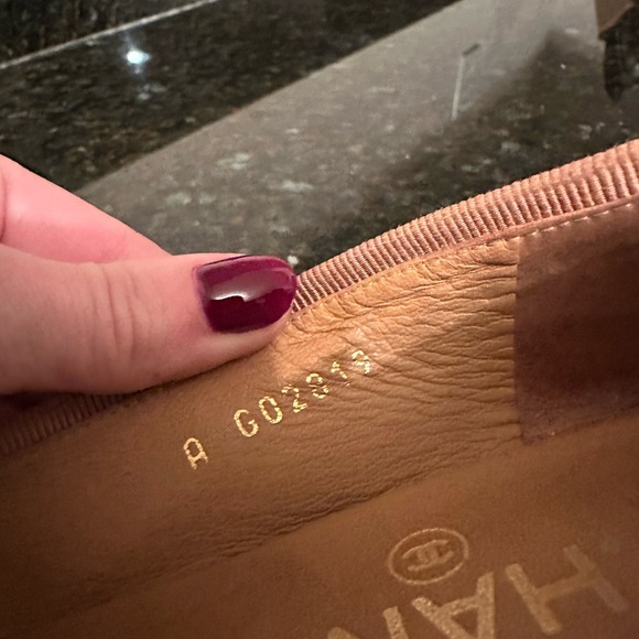 Chanel Vintage Ballerina Leather CC Bow Cap Toe Ballet Flats - Picture 6 of 10